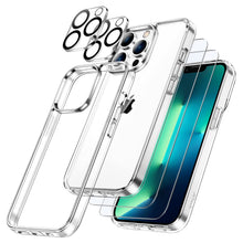 Carica l'immagine nel visualizzatore di Gallery, JETech Cover 5 in 1 per iPhone 13 Pro, Anti-Ingiallimento, Trasparente