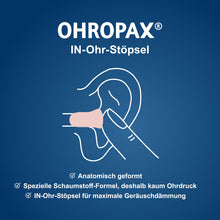 Carica l'immagine nel visualizzatore di Gallery, OHROPAX Tappi auricolari morbidi – Tappi auricolari in morbida schiuma – particolarmente discreti e comodi – valore di i