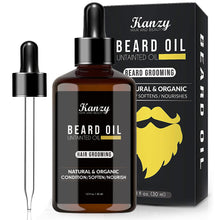 Carica l'immagine nel visualizzatore di Gallery, Olio da Barba Uomo per 30ml Beard Growth Oil per Idrata, Lenisce, Stimola Crescita e Splendere Perfetto per la Cura Della Barba e Baffi