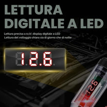 Carica l'immagine nel visualizzatore di Gallery, Greluma 1 pezzo Tester per circuiti automobilistici 3-48 V con voltmetro,luce di prova per display retroilluminato a LED