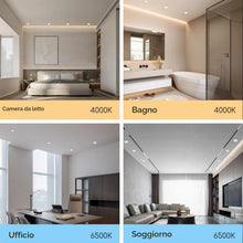Carica l'immagine nel visualizzatore di Gallery, Aigostar Downlight Da Incasso a LED, 12W Equivalente a 113W, Daylight 4000K, Faretti LED, Oblò a LED, Ф145-155mm, Confez