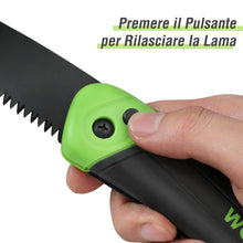Carica l'immagine nel visualizzatore di Gallery, WORKPRO Seghe da Potatura 180mm, Seghe a Mano con Chiusura di Sicurezza