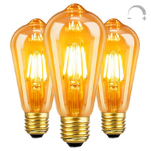 Carica l'immagine nel visualizzatore di Gallery, SCNNC Lampadina Vintage Edison E27 Dimmerabile 6W LED Retro E27 ST64