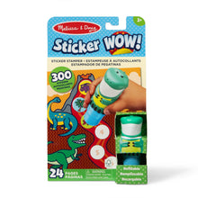 Carica l'immagine nel visualizzatore di Gallery, Melissa &amp; Doug Sticker WOW! Timbratore di Adesivi e Blocco Attività 24 Pagine, 300 Adesivi - Dinosauro, Gioco Educativo 