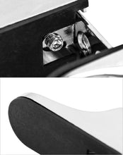 Carica l'immagine nel visualizzatore di Gallery, QWORK® 8 Pezzi Reggimensola Vetro, Staffe Regolabili Montaggio a Parete per Mensole Vetro/Legno Spessore 3-20 mm