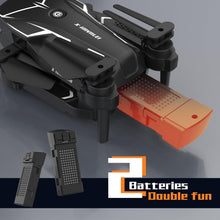Carica l&#39;immagine nel visualizzatore di Gallery, Droni con Telecamera 720P HD Ajustable, Mini Drone con Altitudine Hold per Bambini/Adulti, X19 FPV WIFI Video RC Quadcopter, 3D Flips, Modalità Headless per Principianti, 2 Batteries