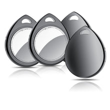 Carica l'immagine nel visualizzatore di Gallery, QCOQ Tracker Tag 4 Pezzi, Nero | Smart Tracker Funziona con Apple Dov'è App (solo iOS), Batteria Sostituibile Bluetooth 