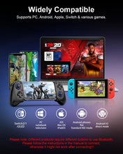 Carica l'immagine nel visualizzatore di Gallery, Bluetooth Mobile Game Controller for Nintendo Switch 2 &amp; iOS &amp; Android &amp; Tablets, Wireless Gamepad Grip with Hall Effect