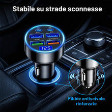 Carica l'immagine nel visualizzatore di Gallery, Accendisigari USB C, 4 USB + 2 PD Type-C con voltmetro a LED