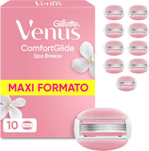 Carica l'immagine nel visualizzatore di Gallery, Gillette Venus Comfortglide Spa Breeze Ricariche per Rasoio da Donna Venus, Confezione da 10, 3 Lame Incorporate, per una Rasatura Liscia e Profonda Che Dura