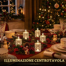 Carica l'immagine nel visualizzatore di Gallery, KATELUO Candele LED Fiamma Oscillante, 12 Pezzi Candele Flickering Flameless Candele a Batteria, Candele LED Senza Fiamm