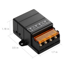 Carica l'immagine nel visualizzatore di Gallery, Interruttore di comando a distanza, DC 12V / 24V / 48V / 72V / 40A Rel¨¨ Interruttore a distanza per allarmi antifurto, Sistemi di sicurezza Porta a rulli Lind, Barriere a portale ecc. (black)¡­