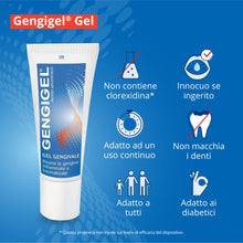 Carica l'immagine nel visualizzatore di Gallery, Gengigel Gel Acido Ialuronico, Trattamento Gengive Infiammate, 20 ml