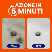 Carica l'immagine nel visualizzatore di Gallery, Mr Muscle Sciogli Capelli, Disgorgante Professionale Forte, 3 Pezzi x 500ml