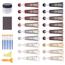 Carica l'immagine nel visualizzatore di Gallery, Kit Riparazione Legno Stucco, Kit Riparazione in Laminato Pasta Mastice per Laminato Gelentea Graffi Colori per Legno Ri