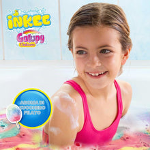 Carica l'immagine nel visualizzatore di Gallery, INKEE Bath Crumble Galupy Unicorn, Pompe da Bagno Sbriciolate per Bambini con Aroma di Cotone di Zucchero e 4 Colori, Bo