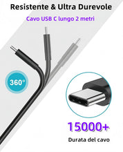 Carica l'immagine nel visualizzatore di Gallery, 45W USB C Caricatore Caricabatterie Rapido Caricabatterie Sumsamg Veloce con 2M Cavo per Samsung Galaxy S25 S24 S23 S23+ /S23 Ultra /S22/S21/S20/Note20/A73/A53/S10 Tipo C Spina Ricarica Adattatore