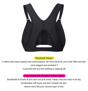 YIANNA Reggiseno Sportivo Donna Post Chirurgico Apertura Frontale Reggiseni Senza Ferretto Mastoplastica Bralette Contenitivo Nero, 128 Size L