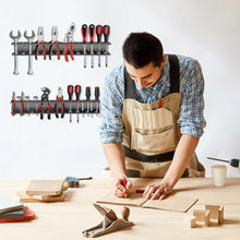Carica l'immagine nel visualizzatore di Gallery, 2 Pezzi Supporto da parete per cacciavite,Portacacciavite da parete 40cm - supporto lavoro Porta Cacciaviti, Portautensi