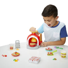 Carica l&#39;immagine nel visualizzatore di Gallery, Play-Doh Kitchen Creations - La Pizzeria, playset con 6 vasetti di Pasta modellabile e 8 Accessori