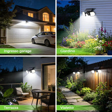 Carica l'immagine nel visualizzatore di Gallery, OUSFOT Faretto LED da Esterno Solare 56 LED 2200 mAh