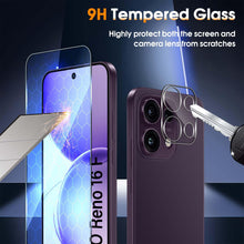 Carica l'immagine nel visualizzatore di Gallery, Locofun Vetro Temperato per Oppo Reno 16 F/ 16 FS, 2+2 Pezzi