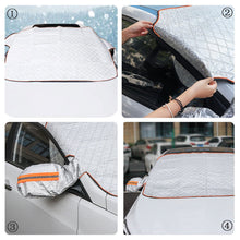 Carica l'immagine nel visualizzatore di Gallery, Copri Parabrezza Auto Copriparabrezza Auto Inverno Copertura per Parabrezza Auto 5 Magneti, Protezione contro Grandine, 