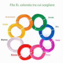 Carica l'immagine nel visualizzatore di Gallery, Lychee 5x 1m EL Tubo Flessibile Filo Elettroluminescente Stroboscopico con Luce al Neon con 3 modalità di Controllo per 