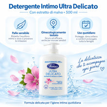 Carica l'immagine nel visualizzatore di Gallery, Venus - Detergente Intimo Ultra Delicato con Estratto di Malva 500 ml