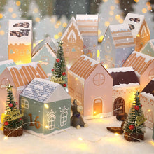 Carica l&#39;immagine nel visualizzatore di Gallery, Kesote Calendario Avvento Fai da Te, 24 Calendario Avvento da Riempire, Scatole Natalizie con Diversi Disegni Natalizi Scatoline per Regali Piccoli Natalizi, Colori Morandi