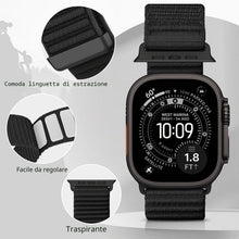 Carica l'immagine nel visualizzatore di Gallery, DMVEIMAL Sport Loop Nylon Cinturino per Apple Watch Band 49mm 46mm 45mm 44mm 42mm(Series 3/2/1) Donna Uomo,Trail Sportiv