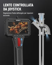 Carica l'immagine nel visualizzatore di Gallery, KAIWEETS Endoscopio con Luce, Doppia Lente 210° Articolata con Controllo a Rotella, Sonda Sottile da 6,5 mm, Schermo IPS 1080P, Cavo Semirigido da 1,6 m, IP67 Impermeabile per Auto e HVAC