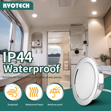 Carica l'immagine nel visualizzatore di Gallery, Faretti LED da Incasso per Mobili Dimmerabili 230V 4000K IP44 3PCS Cromati