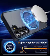 Carica l'immagine nel visualizzatore di Gallery, ivencase Magnetica Cover per Samsung Galaxy S23 5G, Nero