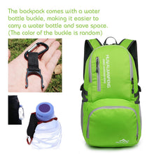 Carica l'immagine nel visualizzatore di Gallery, Lywencom Zaino da trekking, 30l sportivo leggero pieghevole impermeabile zaino ultraleggero per campeggio all'aperto picnic escursionismo corsa borsa scuola con pioggia(verde)