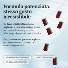 Carica l'immagine nel visualizzatore di Gallery, Bears with Benefits - Gommose Ashwagandha - Stress &amp; Relax - 30 pezzi