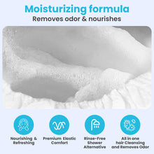 Carica l'immagine nel visualizzatore di Gallery, Drench! Medical Cuffia Shampoo Senza Acqua - 6 Unità - Shampoo Secco e Balsamo senza Risciacquo - Facile da Usare per An
