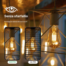 Carica l'immagine nel visualizzatore di Gallery, SCNNC Lampadina Vintage Edison E27 Dimmerabile 6W LED Retro E27 ST64