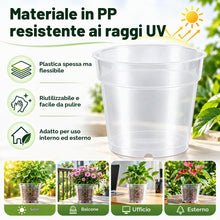 Carica l'immagine nel visualizzatore di Gallery, 10 Vasi Trasparenti per Orchidee Ø11,5 cm con Fori di Drenaggio