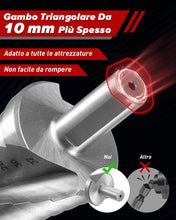 Carica l'immagine nel visualizzatore di Gallery, Fresa Conica, 4-32mm, Alta Qualità HSS 6542 per metallo, acciaio, legno, ferro, plastica, Punte Coniche 15 livelli, Fres