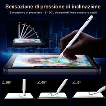 Carica l'immagine nel visualizzatore di Gallery, BAZO Penna Compatibile con iPad 2018-2025, Penna per iPad Palm Rejection, Ricarica rapida, Sensibilità All'inclinazione, per ipad 11 A16/10/9/8/7/6,Pro 11/12.9,Air 3/4/5/M2/M3,Mini 5/6. bs