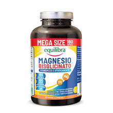 Carica l'immagine nel visualizzatore di Gallery, Equilibra Magnesio Bisglicinato 250mg, 180 Capsule, Scorta 6 mesi