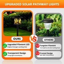 Carica l'immagine nel visualizzatore di Gallery, 8 Pezzi Luci Solari per Esterni Giardino, Lampada Solare Esterno, IP65 Impermeabile, LED Luci Solari Giardino Decorazion