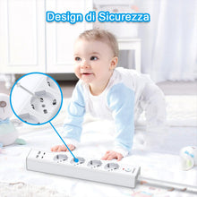 Carica l'immagine nel visualizzatore di Gallery, TOPREK Ciabatta Multipresa Elettrica con 4 Prese e 2 USB A 2 USB C, 2M Cavo