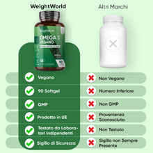 Carica l'immagine nel visualizzatore di Gallery, Omega 3 Vegan 90 Softgel, 2000mg, 600mg DHA, 300mg EPA, da Olio Algale