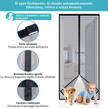 Carica l'immagine nel visualizzatore di Gallery, Apalus VP Zanzariera Magnetica per Porta Balcone 120×240 cm, 2× più resistente del modello Classico, anti-graffio per ga