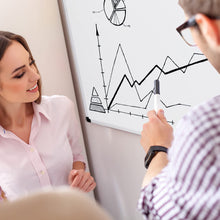 Carica l&#39;immagine nel visualizzatore di Gallery, Amazon Basics Lavagna bianco, cancellabile a secco, con supporto porta-pennarelli e bordi in alluminio, 90 cm x 60 cm