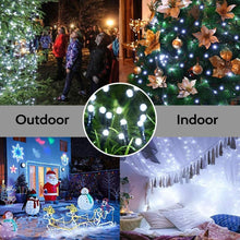 Carica l'immagine nel visualizzatore di Gallery, ODEETRONIC Catena Luminosa Solare, 20M 200 LED Natale Luce Stringa Solari Esterno 8 Modalità Impermeabile Luci Giardino 