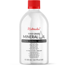 Carica l'immagine nel visualizzatore di Gallery, Materialix Olio minerale per uso alimentare (500ml) - adatto per legno, bambù, pietra, ardesia, cosmetici fai da te, bal
