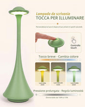 Carica l'immagine nel visualizzatore di Gallery, LuminexDesigns Set 2 Lampade da Tavolo LED Senza Fili Verde AVEL TL15